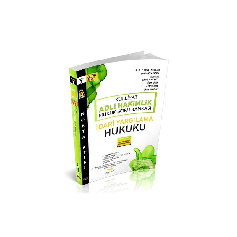 Külliyat İdari Yargılama Hukuku Soru Bankası Adli Hakimlik Savaş Yayınları 2021