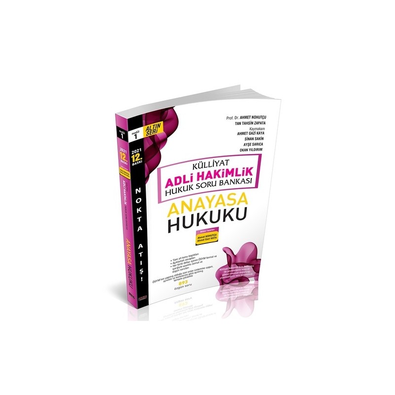 Külliyat Anayasa Hukuku Soru Bankası Adli Hakimlik Savaş Yayınları 2021