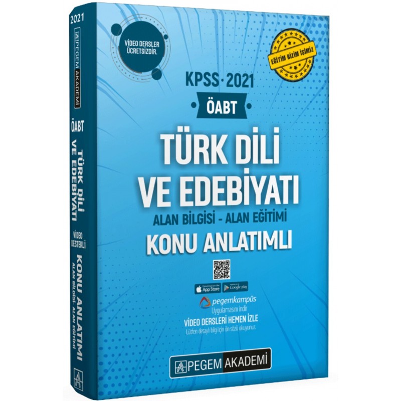 2021 Kpss Öabt Türk Dili Ve Edebiyatı Video Destekli Konu Anlatımlı