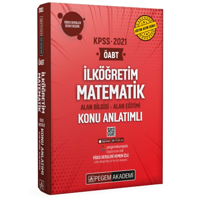 2021 Kpss Öabt İlköğretim Matematik Video Destekli Konu Anlatımlı Modüler Set