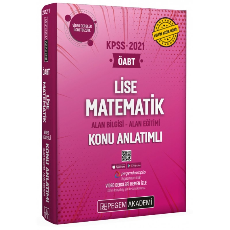 2021 Kpss Öabt Lise Matematik Video Destekli Konu Anlatımlı