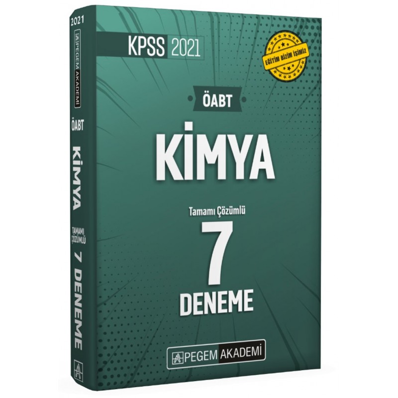2021 Kpss Öabt Kimya Tamamı Çözümlü 7 Deneme