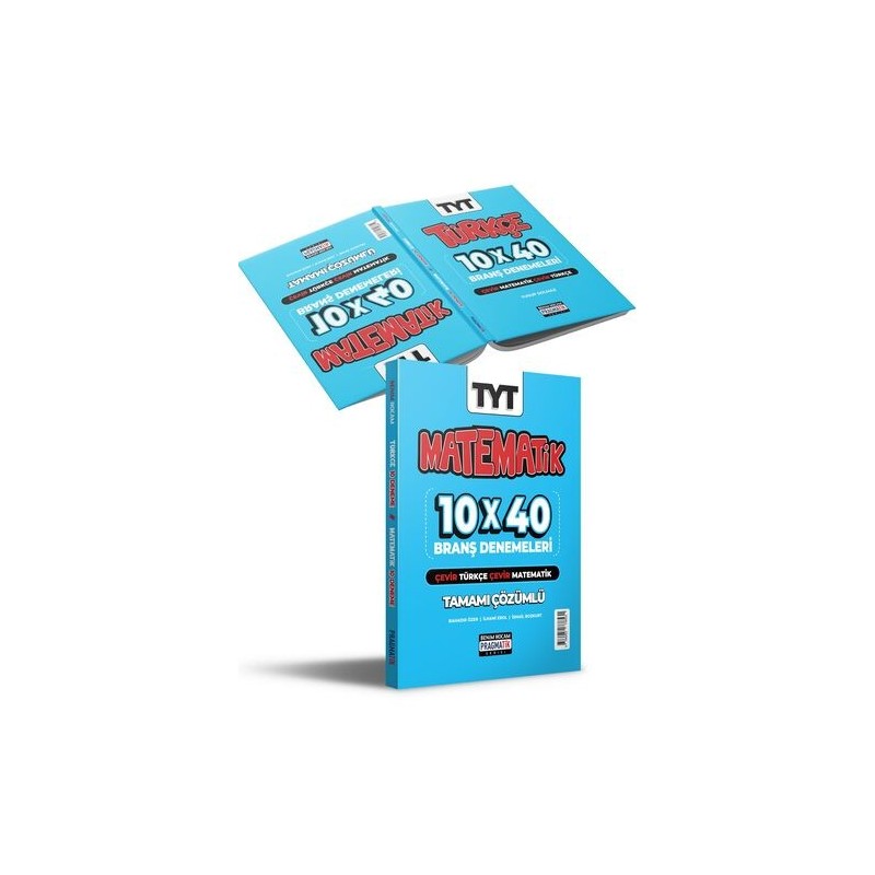 Benim Hocam Yayınları 2021 Tyt Çevir Matematik 10 Deneme Çevir Türkçe 10 Deneme Pragmatik Serisi