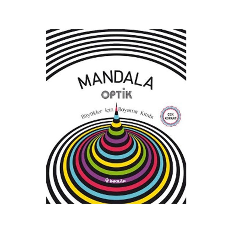 Mandala Optik Büyükler İçin Boyama Kitabı