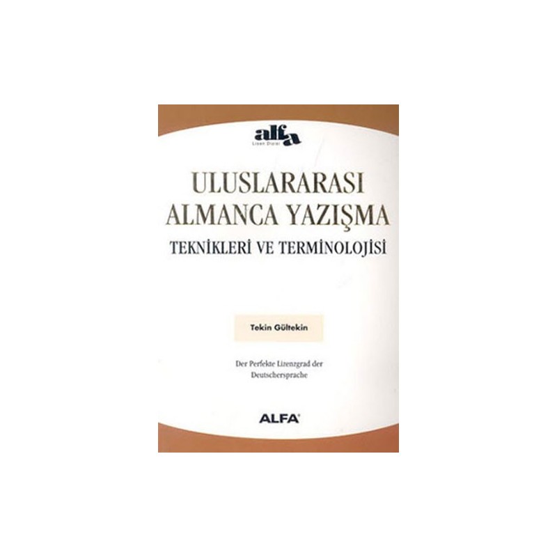 Uluslararası Almanca Yazışma Teknikleri Ve Terminolojisi