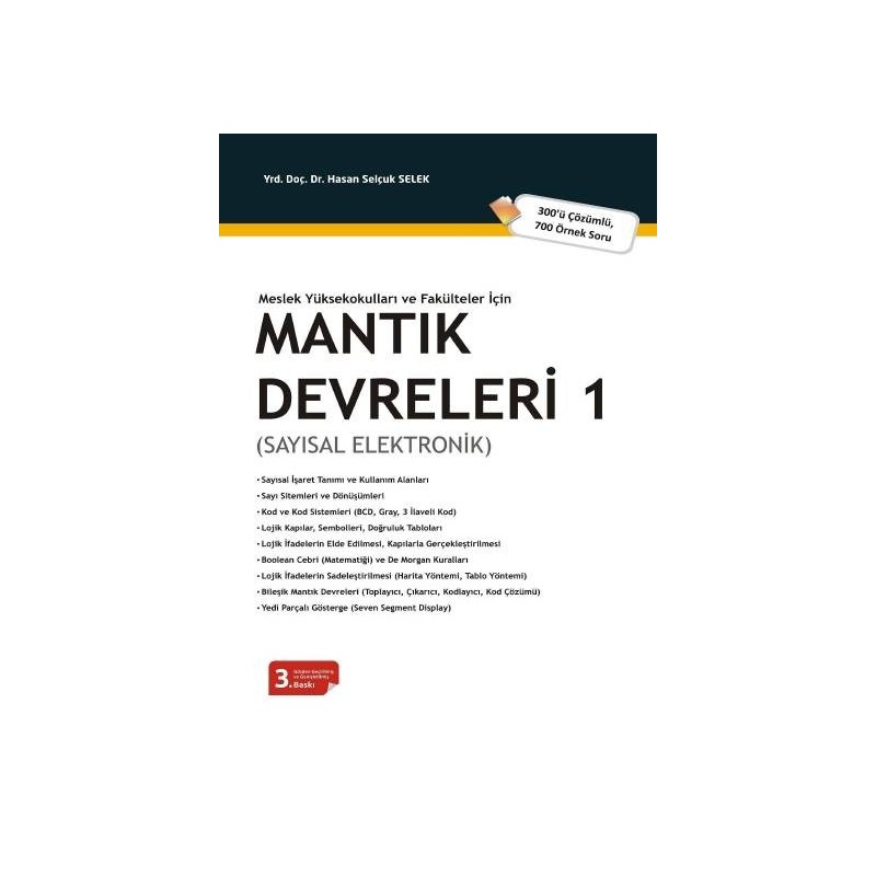 Meslek Yüksekokulları Ve Fakülteler İçinmantık Devreleri – 1 (Sayısal Elektronik)