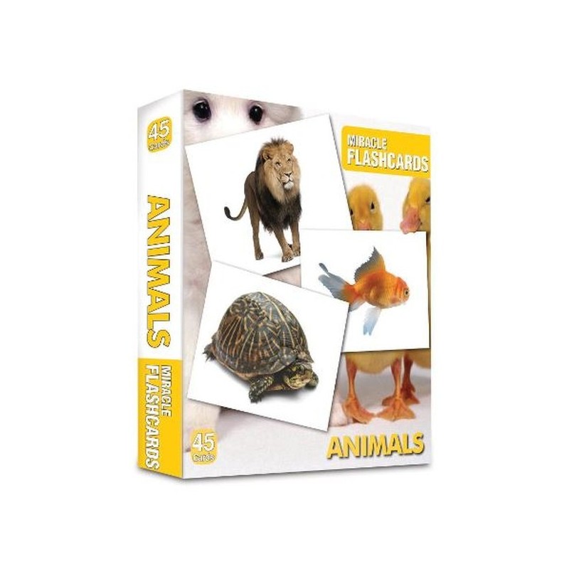 Miracle Flashcards - Animals Box 45 Cards Miracle Flashcards - Animals Box 45 Cards