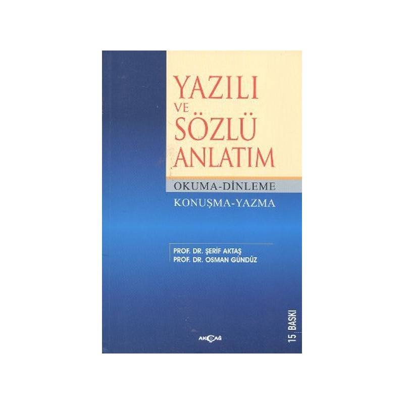 Yazılı Ve Sözlü Anlatım