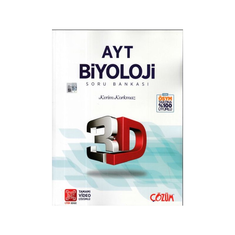 3D Ayt Biyoloji Soru Bankası Yeni