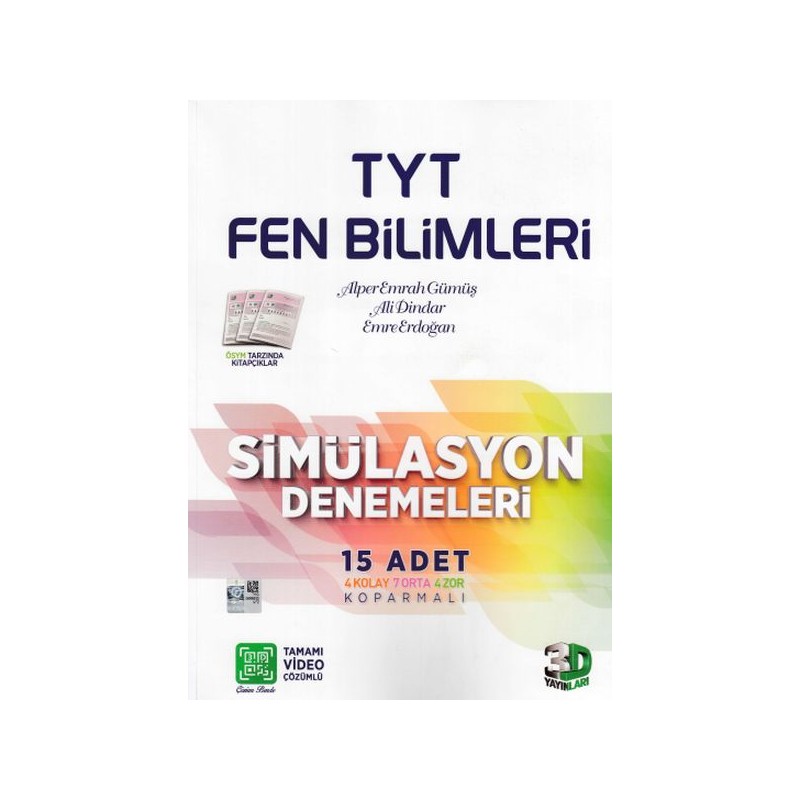 3D Tyt Fen Bilimleri Tamamı Video Çözümlü Simülasyon Denemeleri Yeni