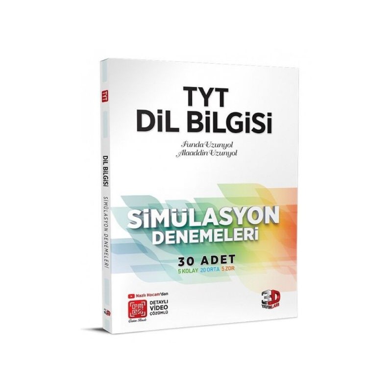 3D Tyt Dil Bilgisi Simülasyon 30 Adet Denemeleri Çözüm