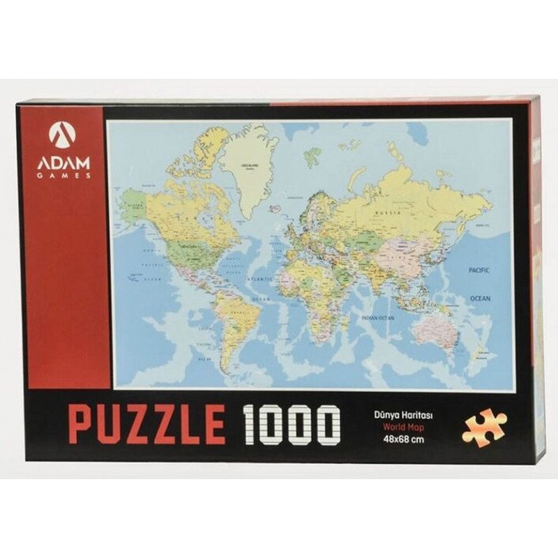 Dünya Haritası 1000 Parça Puzzle