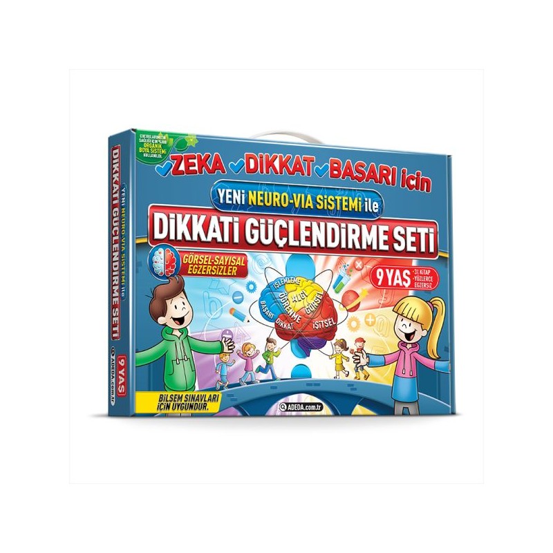 Dikkati Güçlendirme Seti 3. Sınıf 9 Yaş 3 Kitap Karton Kutu Set