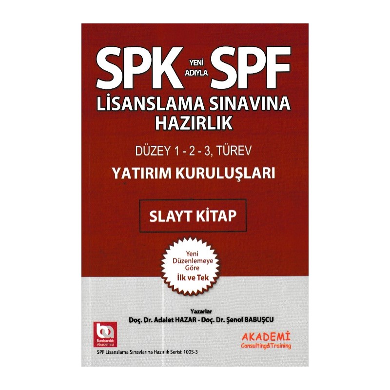 Spk Spf Yatırım Kuruluşları Slayt Kitap