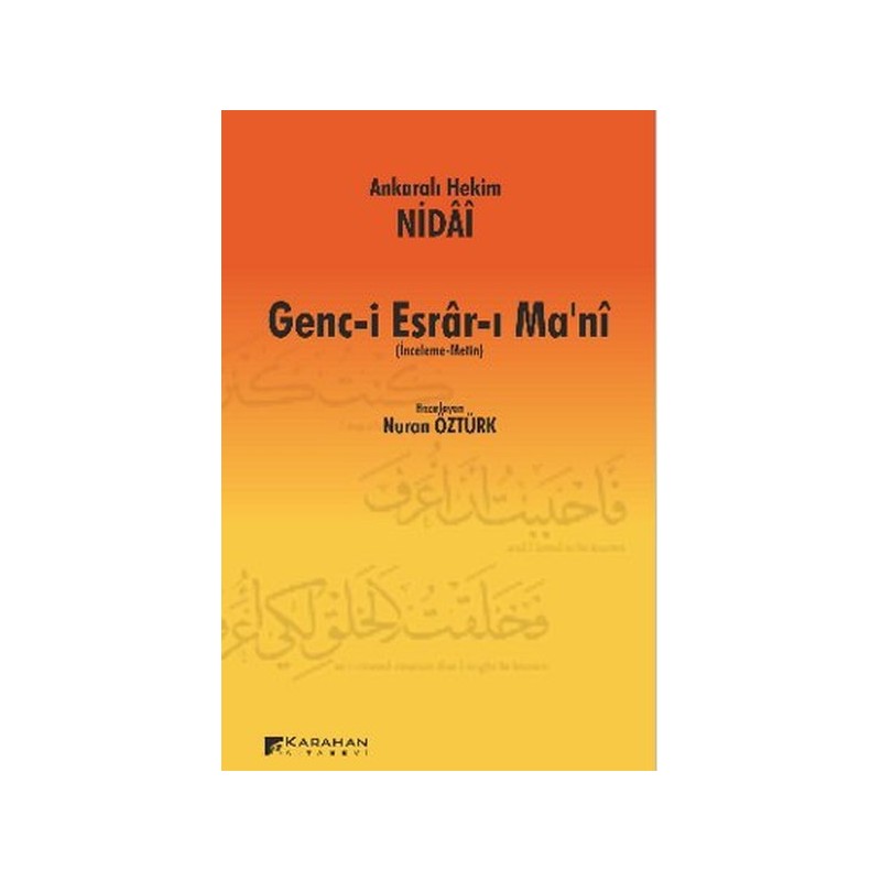 Ankaralı Hekim Nidai Genc-I Esrar-I Ma'ni