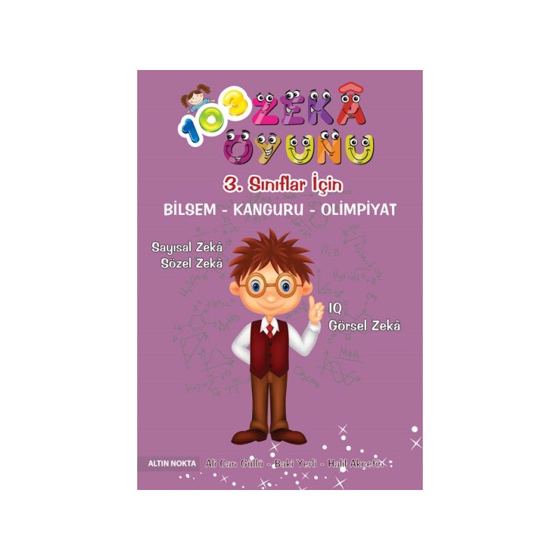 Altın Nokta 3. Sınıf 103 Zeka Oyunu Bilsem Kanguru Olimpiyat Kitabı