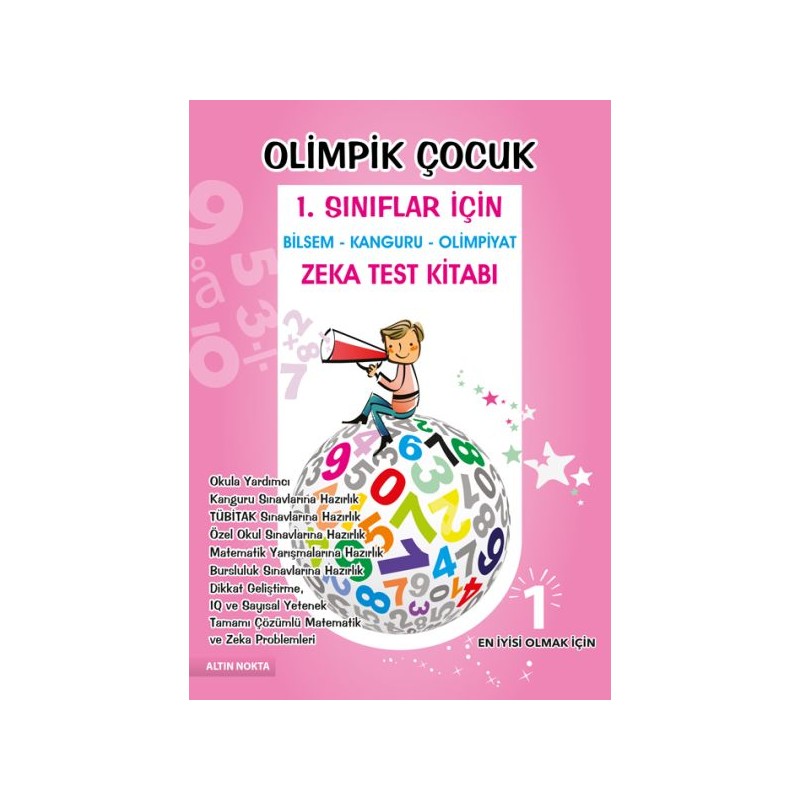 Altın Nokta Olimpik Çocuk 1. Sınıflar İçin Bilsem Kanguru Olimpiyat Zeka Kitabı