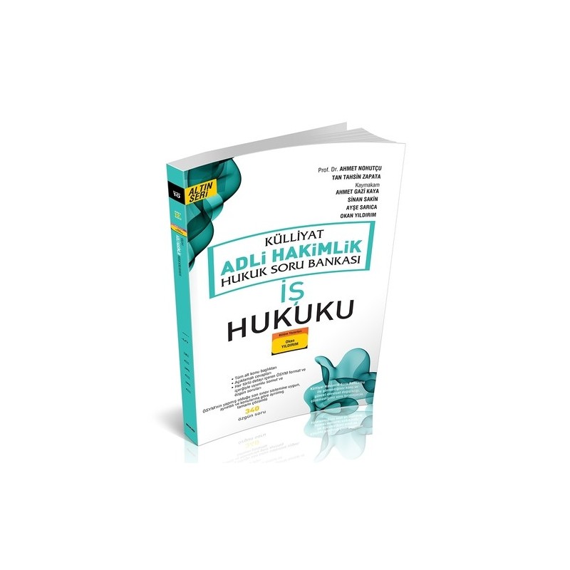 Külliyat İş Hukuku Soru Bankası Adli Hakimlik -2021