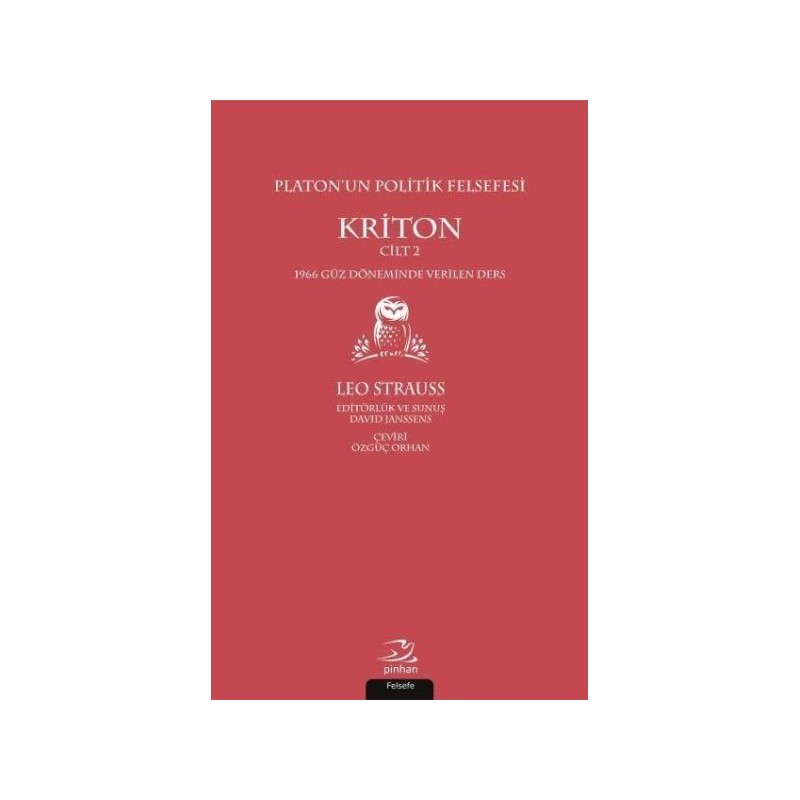 Platonun Politik Felsefesi Cilt 2 Kriton