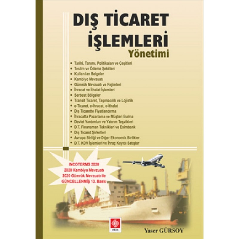 Dış Ticaret İşlemleri Yönetimi