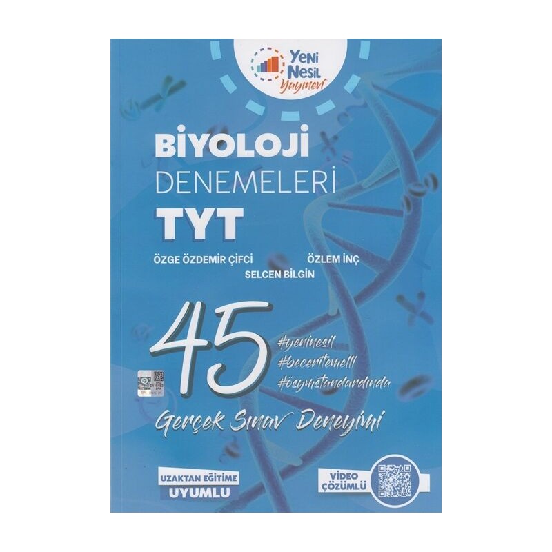 TYT Biyoloji 45 Deneme Sınavı