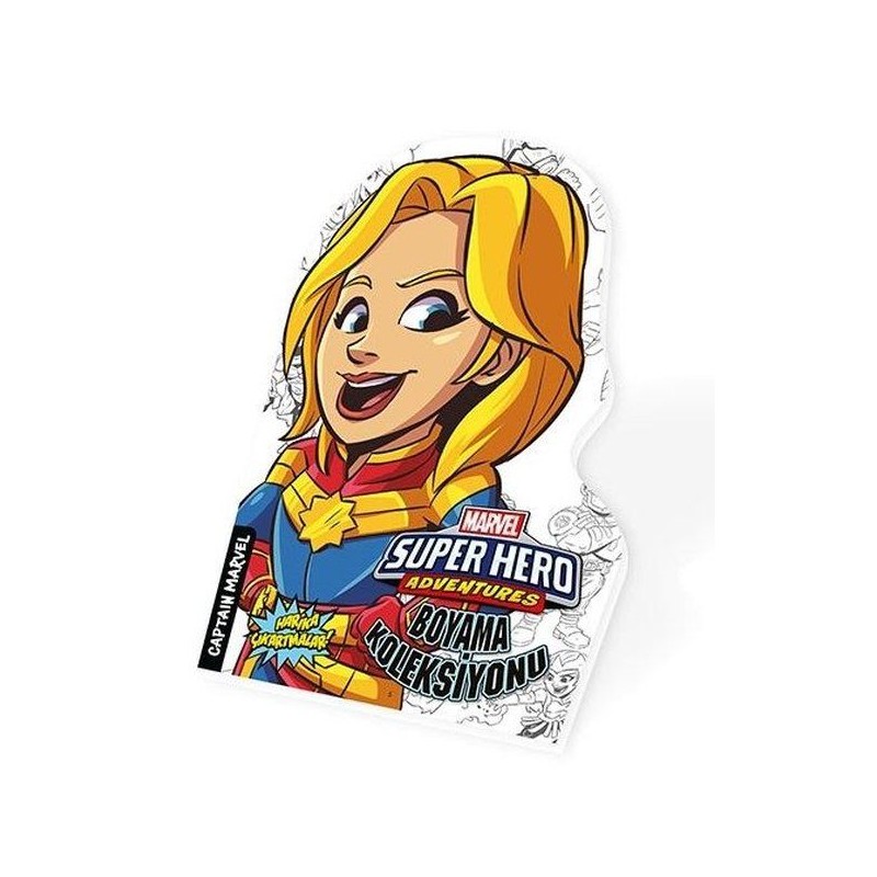 Captan Marvel Marvel Süper Kahramanlar Boyama Koleksiyonu