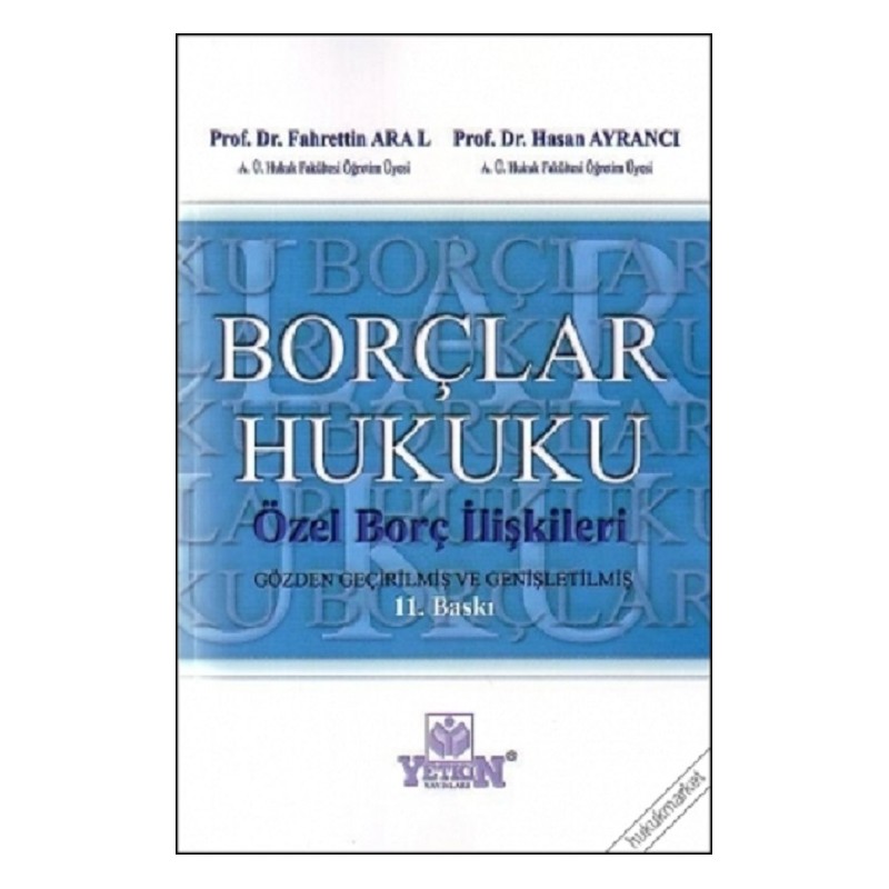 Borçlar Hukuku Özel Borç...