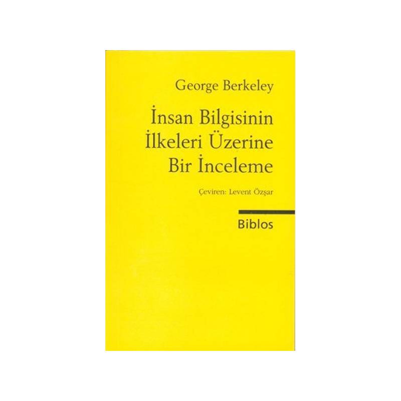 İnsan Bilgisinin İlkeleri Üzerine Bir İnceleme