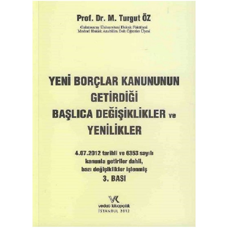 Yeni Borçlar Kanununun...