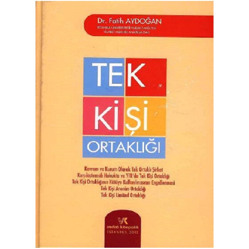 Tek Kişi Ortaklığı