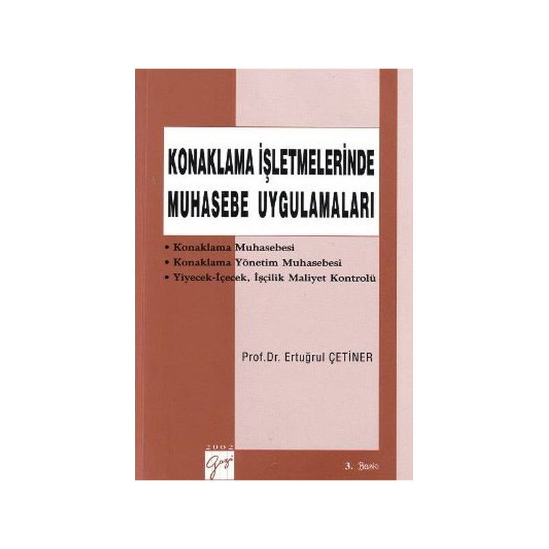 Konaklama İşletmelerinde Muhasebe Uygulamaları