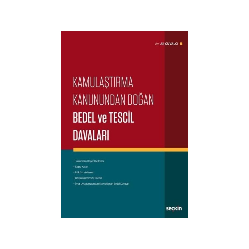 Kamulaştırma Kanunundan Doğan Bedel Ve Tescil Davaları