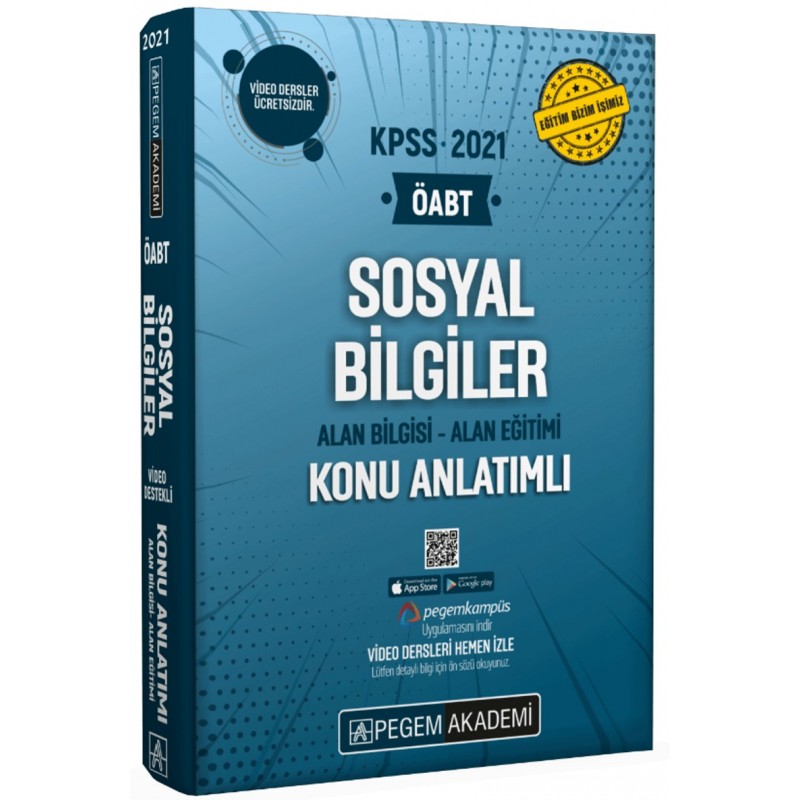 2021 Kpss Öabt Sosyal Bilgiler Video Destekli Konu Anlatımlı Modüler Set - 3 Kitap