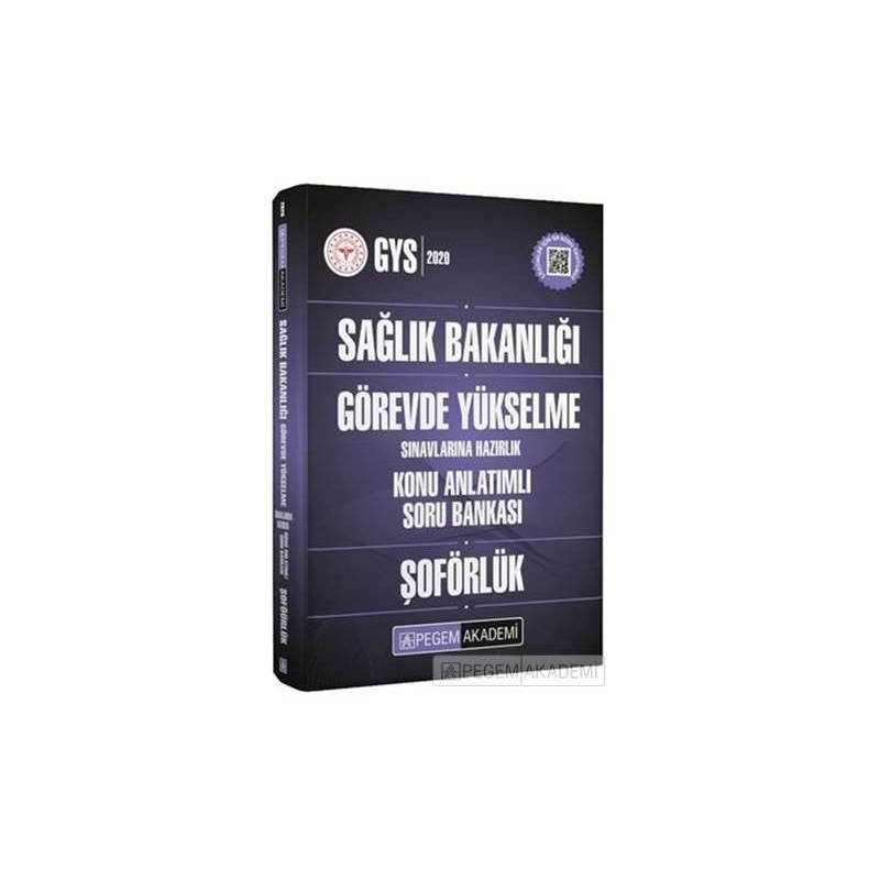 2020 Sağlık Bakanlığı Görevde Yükselme Sınavlarına Hazırlık Konu Anlatımlı Soru Bankası Şoförlük