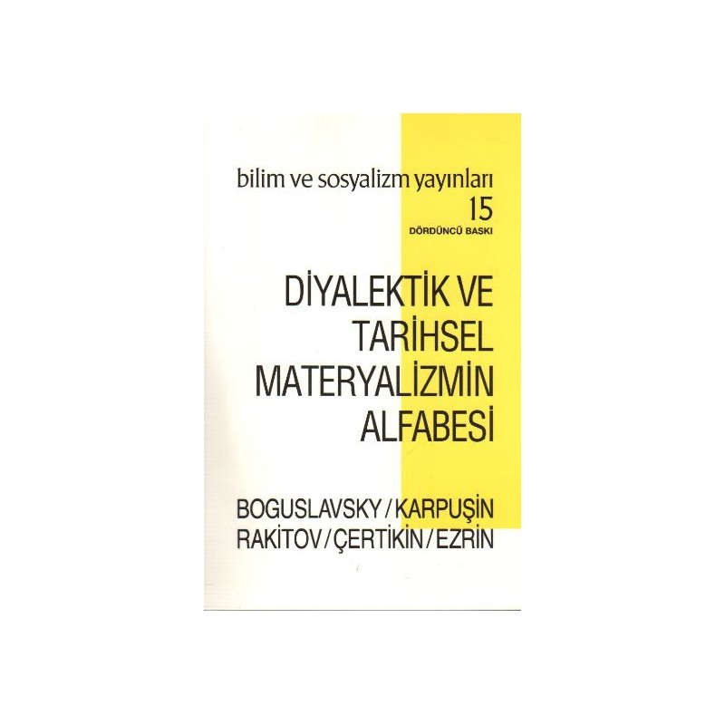 Diyalektik Ve Tarihsel Materyalizmin Alfabesi