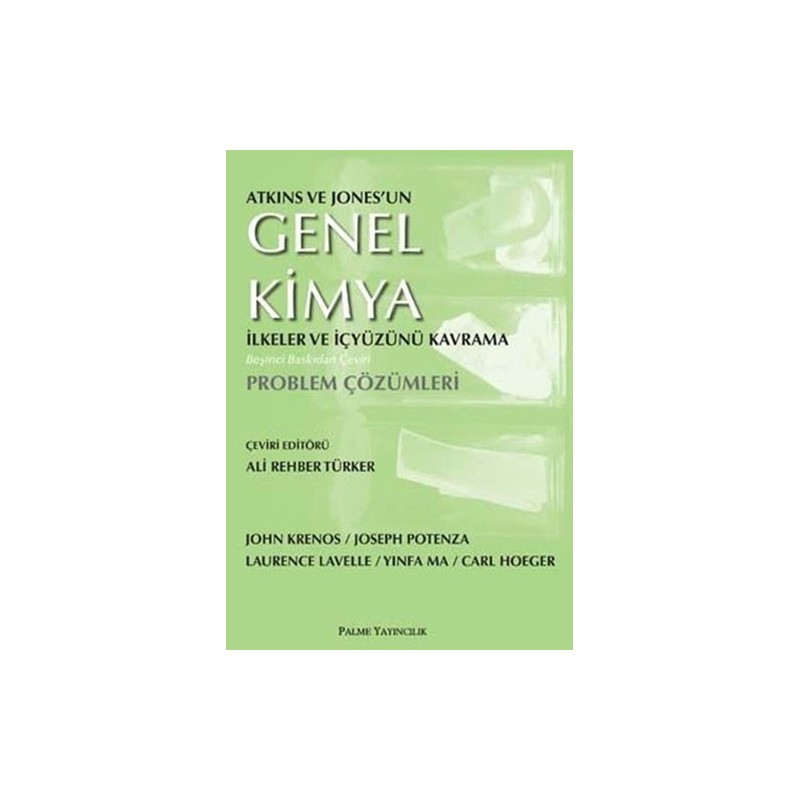 Atkins Genel Kimya İlkeler Ve İçyüzünü Kavrama Problem Çözümleri